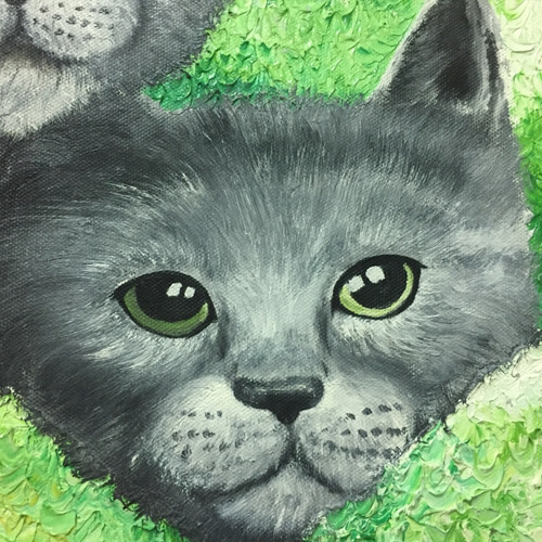 絵画 。壁掛け絵原画【庭で蝶を捕まえたり、楽しく会食したりして遊ぶ猫たち】 Amazon.co.jp: 絵画 蝶を捕まえるかわいい子猫 アートパネル