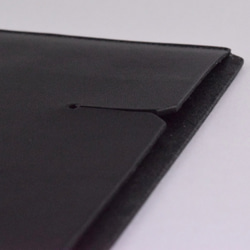 [受注生産品] 栃木レザー iPadケース(9.7インチ) MNC-07 BLACK 7枚目の画像