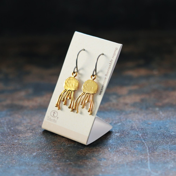 【予約販売中】ちいさいくらげ｜ピアス｜イヤリング｜P436 3枚目の画像