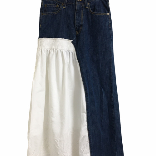 デニム＆ダンガリー   リメイクフレアデニム　スカート　 新品　タグ付き デニム＆ダンガリー リメイクフレアデニム スカート 新品 タグ付き