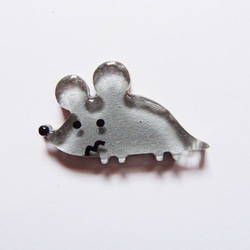 動物ミニブローチ(ネズミ) 1枚目の画像
