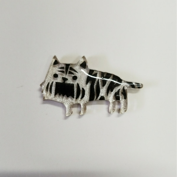 動物ミニブローチ(トラ) 1枚目の画像