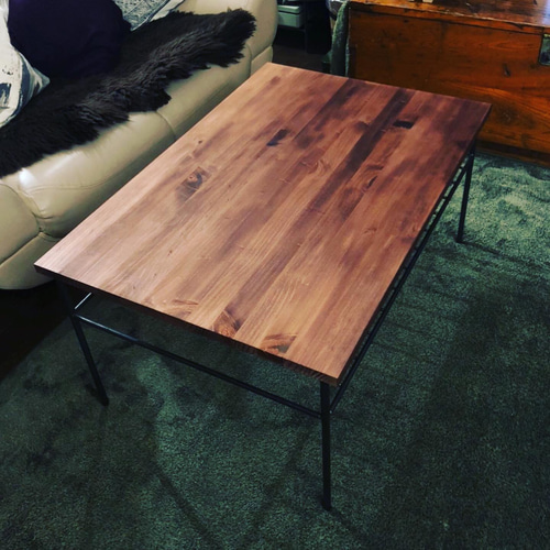 マットブラックでアイアンなフラット鉄脚♪50×400×350mm ∞型 2 マットブラックでアイアンなフラット鉄脚♪50×400×350mm ∞型 2