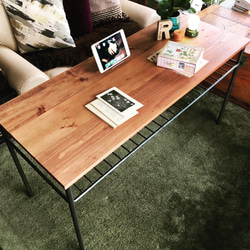 幅85cm] ローテーブル ナチュラル モダン タイルテーブル 天然木