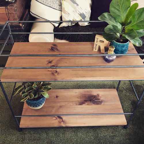 アイアンシェルフ   ラック　棚　アイアン家具　tig溶接　無骨　男前　モダン アイアンシェルフ ラック 棚 アイアン家具 tig溶接 無骨 男前