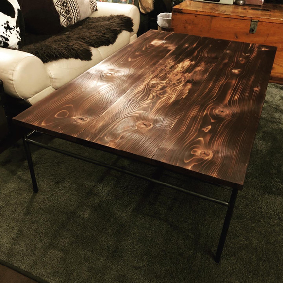 ⌘アイアン家具⌘ 完全オーダーメイド オリジナル家具　ハンドメイド　テーブル　男前　無骨　インダストリアル 2枚目の画像