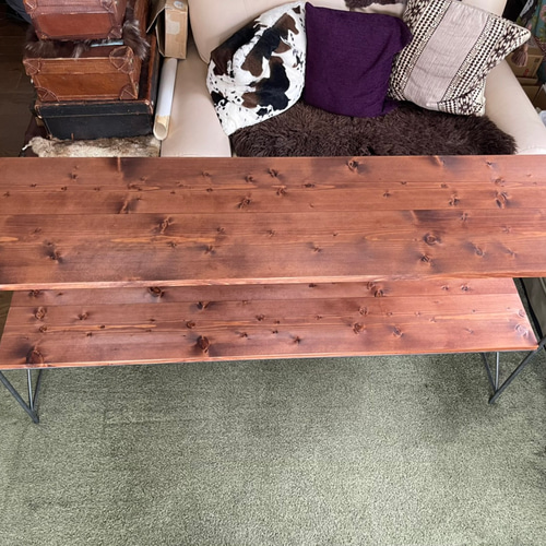 アイアン家具 カウンターデスク テーブル 無骨 男前