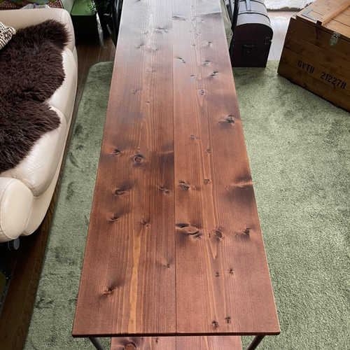 アイアン家具 カウンターデスク テーブル 無骨 男前