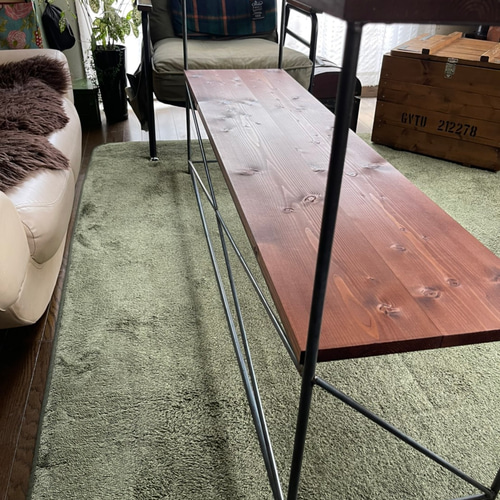 アイアン家具 カウンターデスク テーブル 無骨 男前