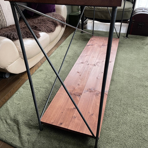 アイアン家具カウンターラックシェルフ 男前無骨オーダーメイド