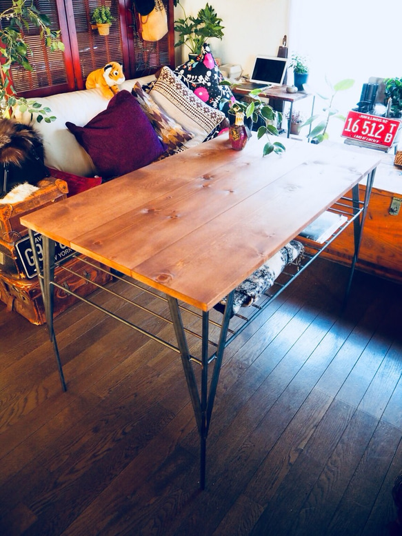 ⌘アイアンテーブル⌘アイアン家具 テーブル デスク 手づくり