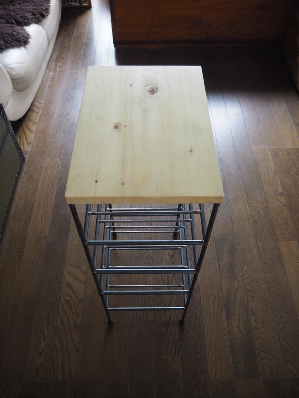 アイアン家具 アイアンシューズラック ハンドメイド作品 カフェラック 