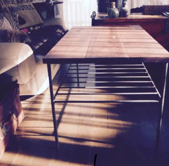 ⌘アイアンテーブル⌘アイアン家具 ローテーブル  ハンドメイド 1枚目の画像