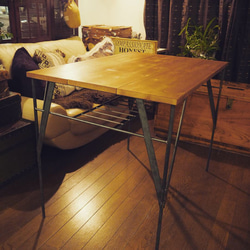 アイアン家具 カウンターデスク テーブル 無骨 男前