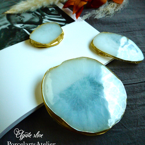 天然アゲート スライス11枚セット