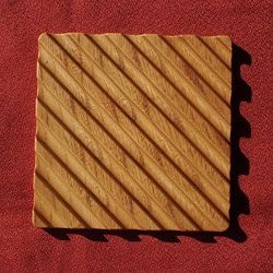 コースター　木製　ケヤキ　無垢材　手作り 2枚目の画像