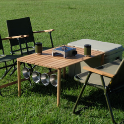 [特別訂購]折疊桌M（90×87.5㎝37.27cm）戶外露營 第1張的照片