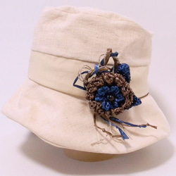 帽子，使其不交口稱讚風。胸衣帽夾，如配件[PL1235藍] 第5張的照片