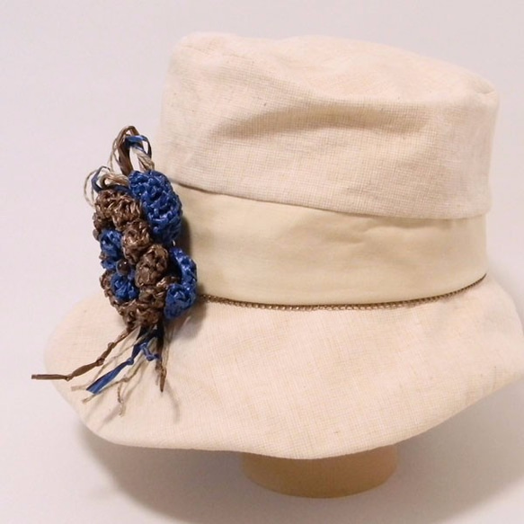 帽子，使其不交口稱讚風。胸衣帽夾，如配件[PL1235藍] 第10張的照片
