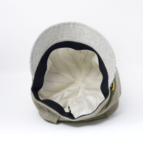 帶遮陽條紋的簡單工作帽。 Tac棺材【PS0605-KH】 第6張的照片
