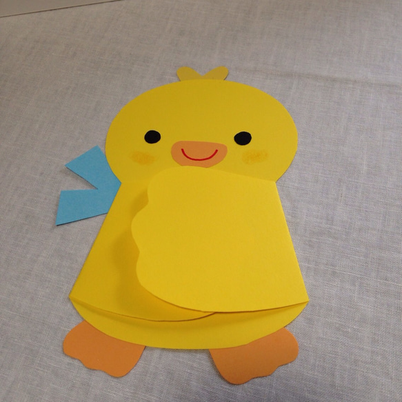 A ひよこのハグカード（2枚セット） メッセージカード kanade40 通販