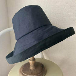 キャプリン帽子（ネイビー） 1枚目の画像