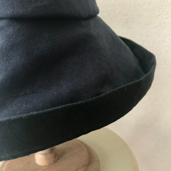 キャプリン帽子（ネイビー） 3枚目の画像