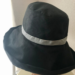 キャプリン帽子（ブラック） 5枚目の画像