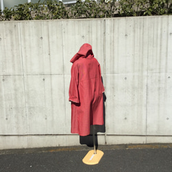 赤いデニムのコート　 4枚目の画像