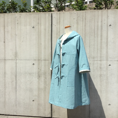 美品】入手困難 ターコイズブルー ヴィンテージダッフルコート
