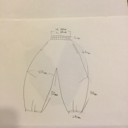 リネン100％)ゆったりパンツグレー 5枚目の画像