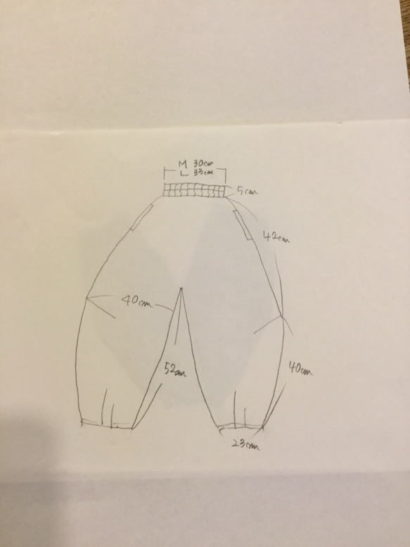 リネン100％)ゆったりパンツグレー 5枚目の画像