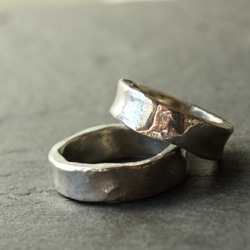 【幻級の逸品】 T.M.R Silver Ring 刻印 リング 16号 指輪 16号) シルバー990 三連リング 指輪 925 銀 シルバーリング
