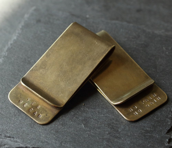 ◆真鍮 マネークリップ 【Quote Money Clip -名言集-】 1枚目の画像