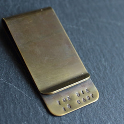 ◆真鍮 マネークリップ 【Quote Money Clip -名言集-】 6枚目の画像