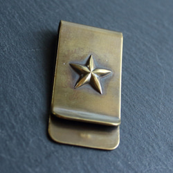 ◆真鍮 マネークリップ 【Onestar Money Clip】 1枚目の画像