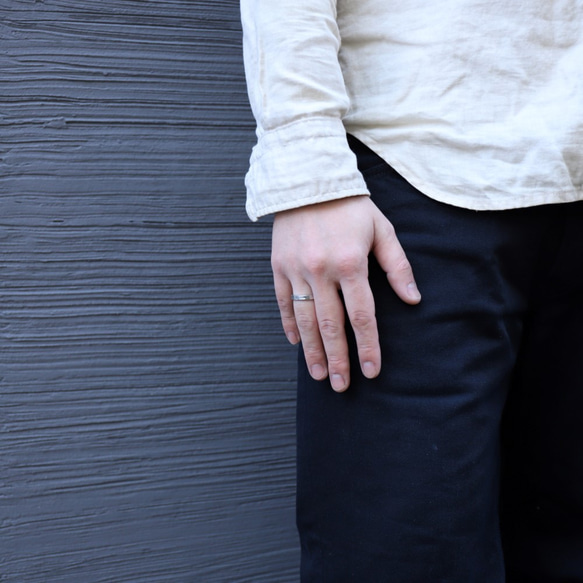 錫 x 銀戒指 [窄板錫戒指] 刻名字 第9張的照片