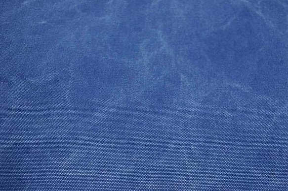 水洗い　ヴィンテージ風帆布　クラッシュ状のムラが入っています！　ブルー　1156-45 1枚目の画像