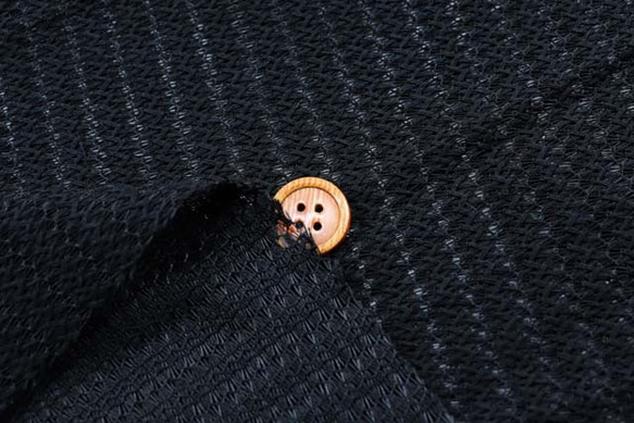 ラッセルストライプレース生地　黒　（約130ｃｍ×約50ｃｍ）　【ハンドメイドのための小さな布】　g1235 2枚目の画像