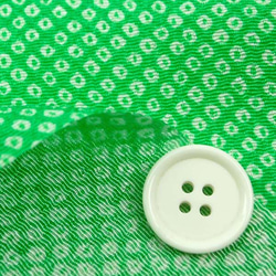 レーヨンちりめん　日本の伝統柄　鹿の子　緑色 　【ハンドメイドのための小さな布】　0643-73 3枚目の画像