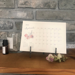 【4月始まり】花と果実の卓上カレンダー 2022 3枚目の画像