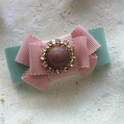 antique bijou barrette*purple 1枚目の画像