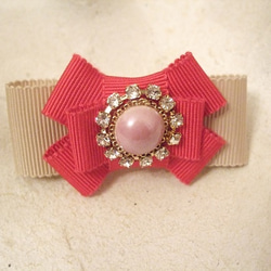 antique bijou barrette*light purple 1枚目の画像