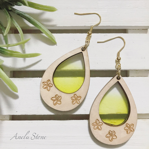 レインボー Gemstone グラデーション ピアス ハワイ BellaAnela レインボー Gemstone グラデーション ピアス ハワイ BellaAnela