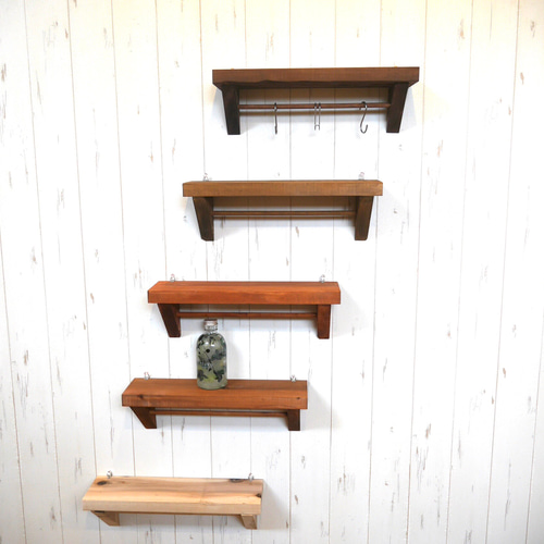 ウォールシェルフ 2個セット 壁掛け 棚 壁掛け S字フック 石膏ボード