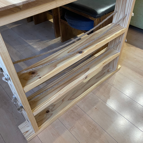 光製作所　ダイニングテーブル　収納カゴ　引き出し　天然木　オシャレ　大容量収納 キッチンワゴン 幅67 奥行39 高さ85 天然木 ホワイトタイル 作業台