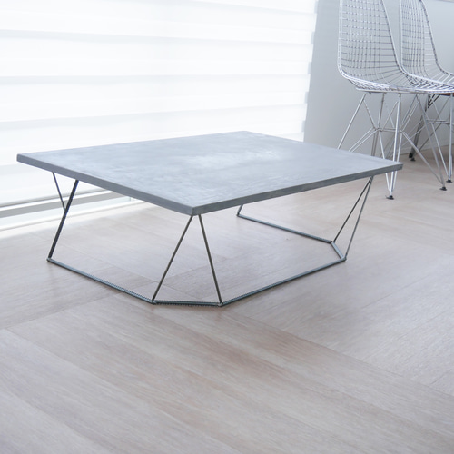 ホワイト センターテーブルモールテックスローテーブル