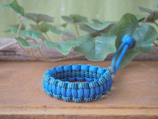 CDLTOKYO ブレスレット ブルー パラコードブレスレット ブルー＆wターコイズ M ブレスレット