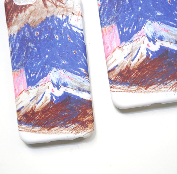 Yinke讓你的手機像幅畫：山頂的星/藍粉 質感手機軟殼iphone全系列＆各種型號訂製 第2張的照片