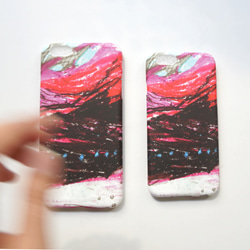 Yinke讓你的手機像幅畫：深海的光質感手機殼/紅色（全彩印刷軟殼）iphone全系列＆各種型號訂製 第1張的照片